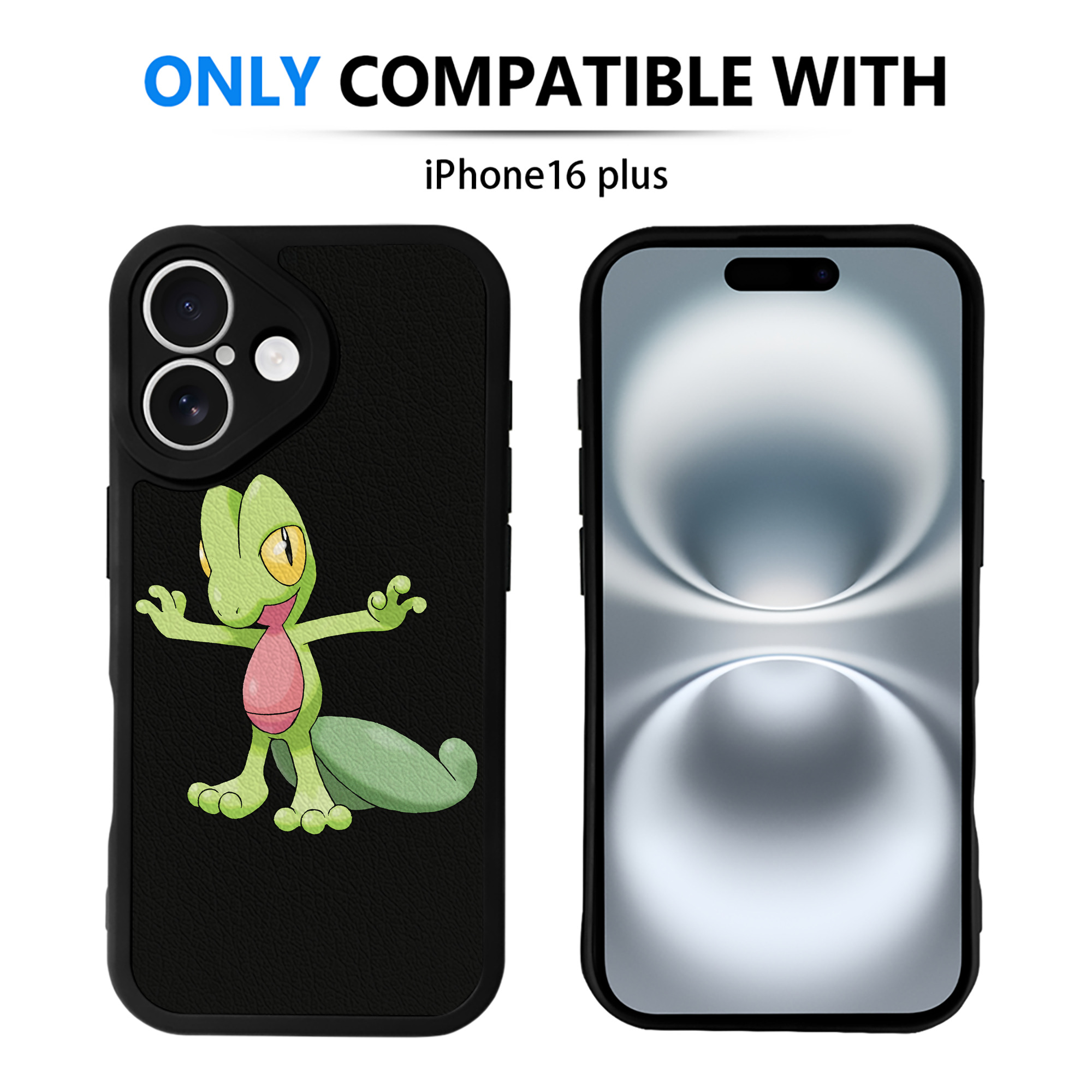 （画像用） ポケットモンスター Pokémon 【iPhone 16シリーズ対応】シリコンスマホケース（レザー調） 材質：シリコン